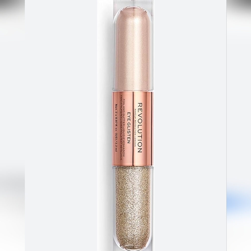 Makeup Revolution Eye Glisten in Shimmering Gold and Soft Cream